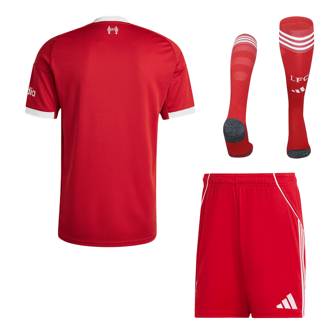 Liverpool 
Casa Camisa Conjunto(Camisa+Calções+Meias) 2025/26 Vermelho