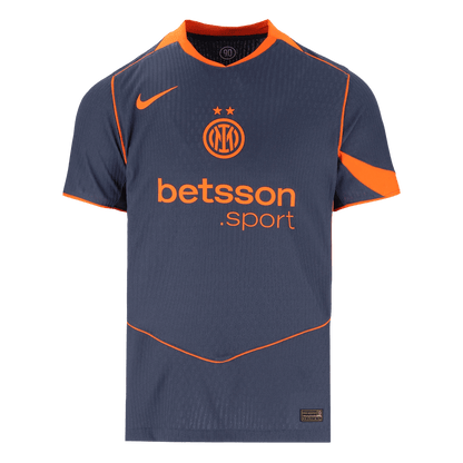 Jogador Inter Milan Fora Terceira Camisas 2025/26 Marinha camisola de futebol