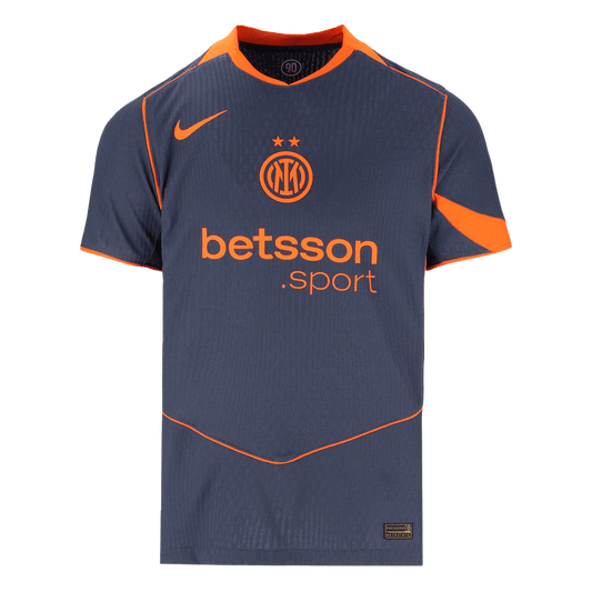 Jogador Inter Milan Fora Terceira Camisas 2025/26 Marinha camisola de futebol