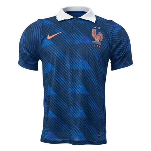 Versão do Jogador France Casa Copa do Mundo Futebol Camisas 2026 Azul - camisola de futebol para adeptos em