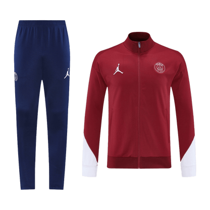 PSG Treino Jaqueta Conjunto (Jaqueta + Calças) 2025/26 Vermelho camisola de futebol