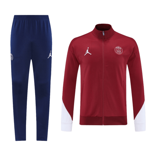 PSG Treino Jaqueta Conjunto (Jaqueta + Calças) 2025/26 Vermelho camisola de futebol