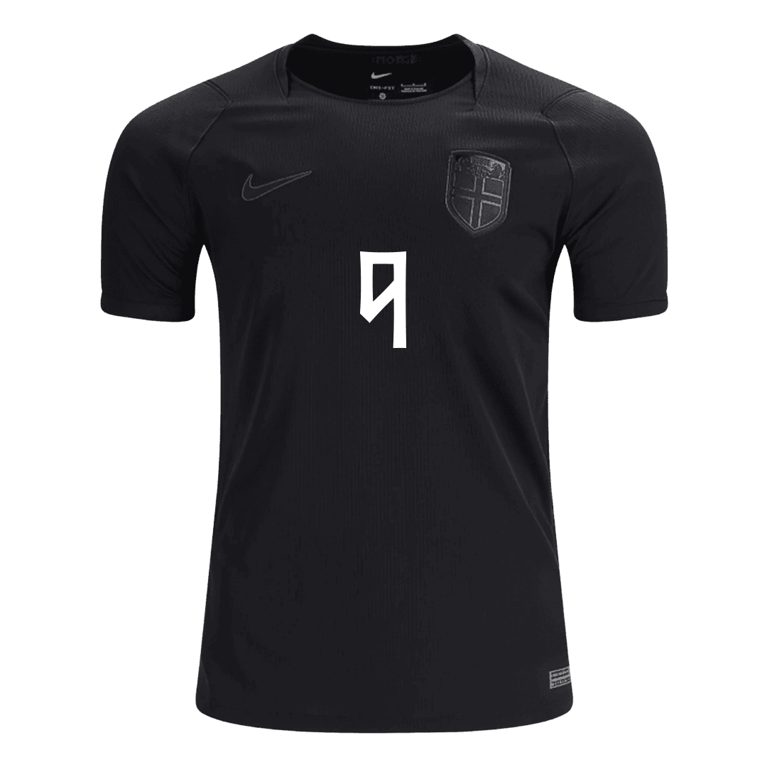 BRAUT HAALAND #9 Noruega Fora Copa do Mundo Camisa 2026 Preto