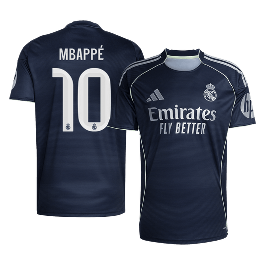 MBAPPÉ #10 Real Madrid Fora Camisa 2025/26- Marinha camisola de futebol