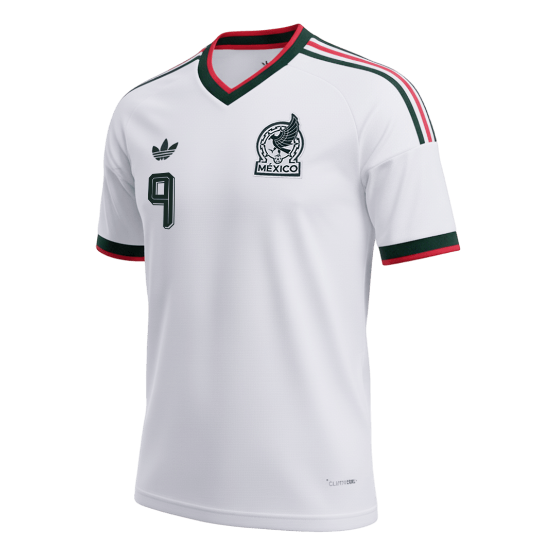 RAÚL #9 México Fora Copa do Mundo Camisa 2026 Branco