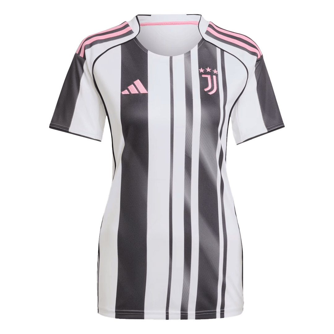 Mulheres Juventus Camisa Réplica 2025/26-Preto&branco camisola de futebol
