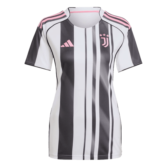 Mulheres Juventus Camisa Réplica 2025/26-Preto&branco camisola de futebol