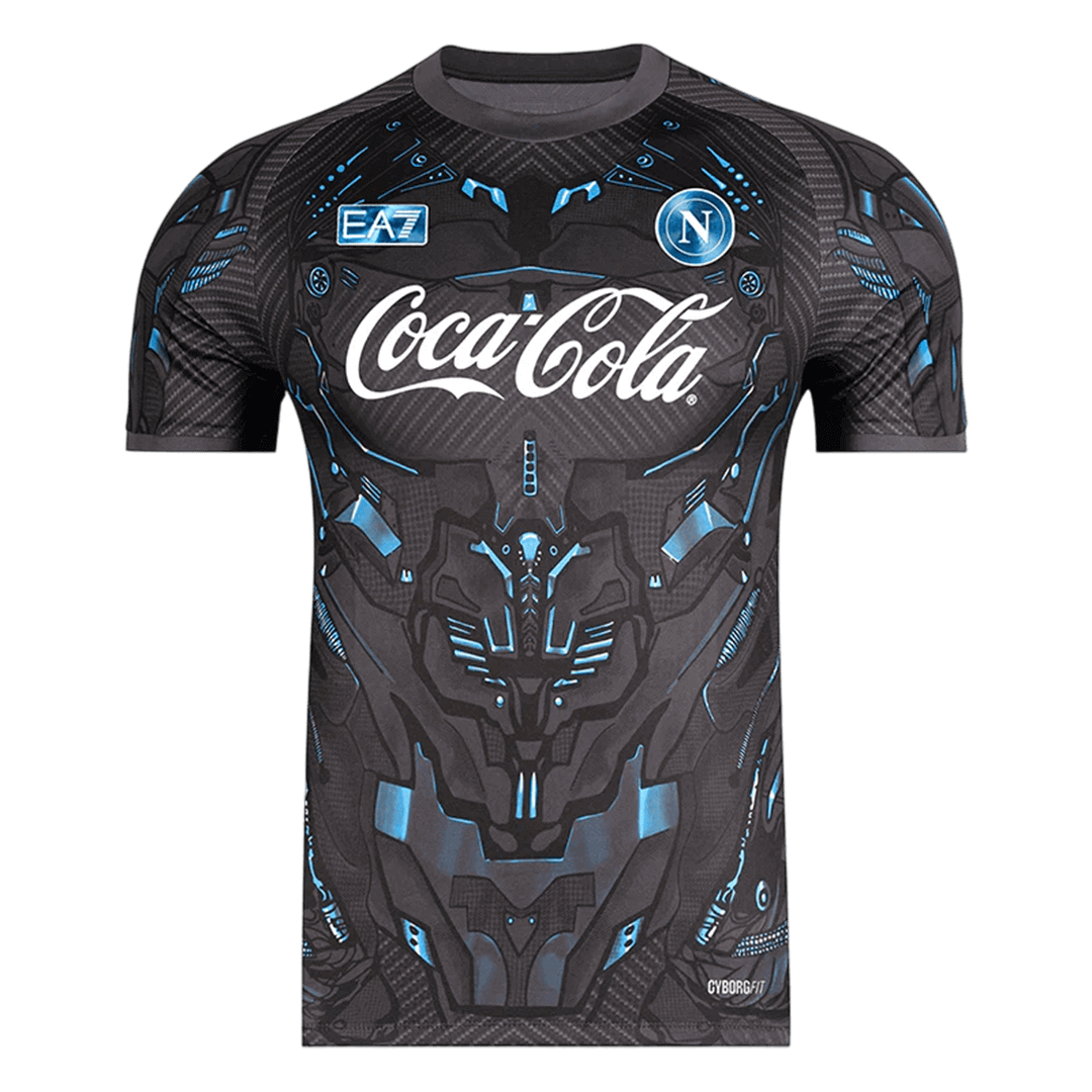 Napoli Pré-jogo Camisa 2025/26 Preto camisola de futebol