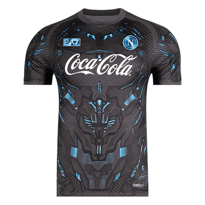 Napoli Pré-jogo Camisa 2025/26 Preto camisola de futebol