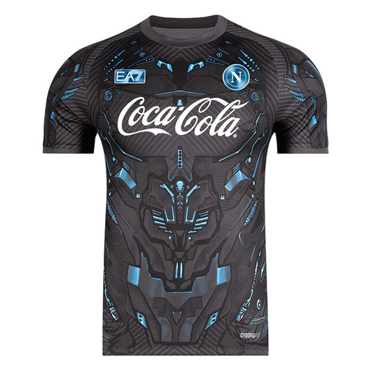 Napoli Pré-jogo Camisa 2025/26 Preto camisola de futebol