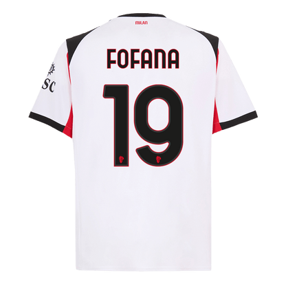 FOFANA #19 AC Milan Fora Camisa 2025/26 Branco