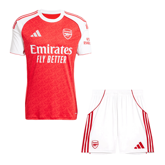 Arsenal Casa Camisa Conjunto (Camisola + Calções) 2025/26-Vermelho
