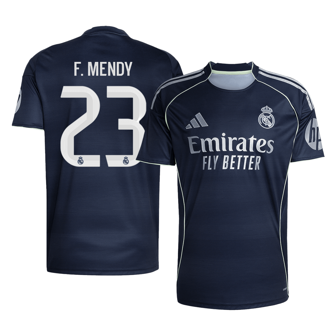 F.MENDY #23 Real Madrid Fora Camisa 2025/26 Marinha camisola de futebol