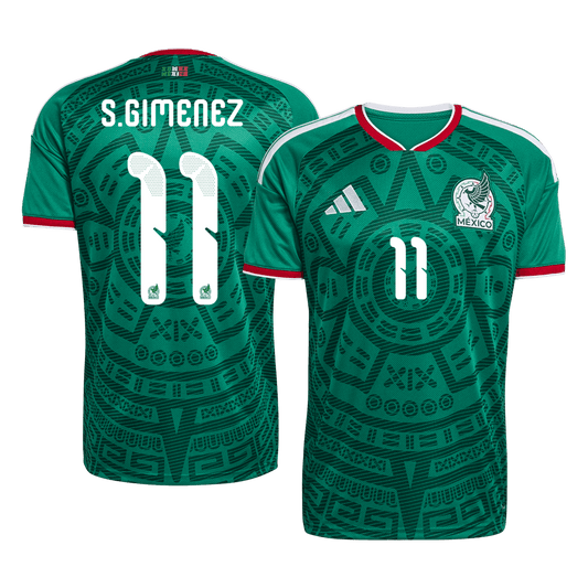 S.GIMENEZ #11 Mexico Casa Camisa 2026 Verde camisola de futebol