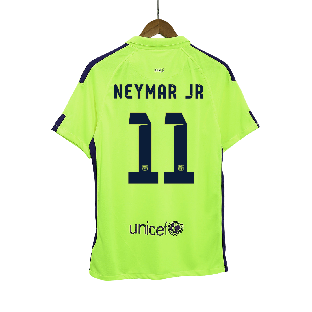 Camisola Retro Barcelona NEYMAR JR #11 Terceira Fora Camisola de Futebol 2014/15 2025/26