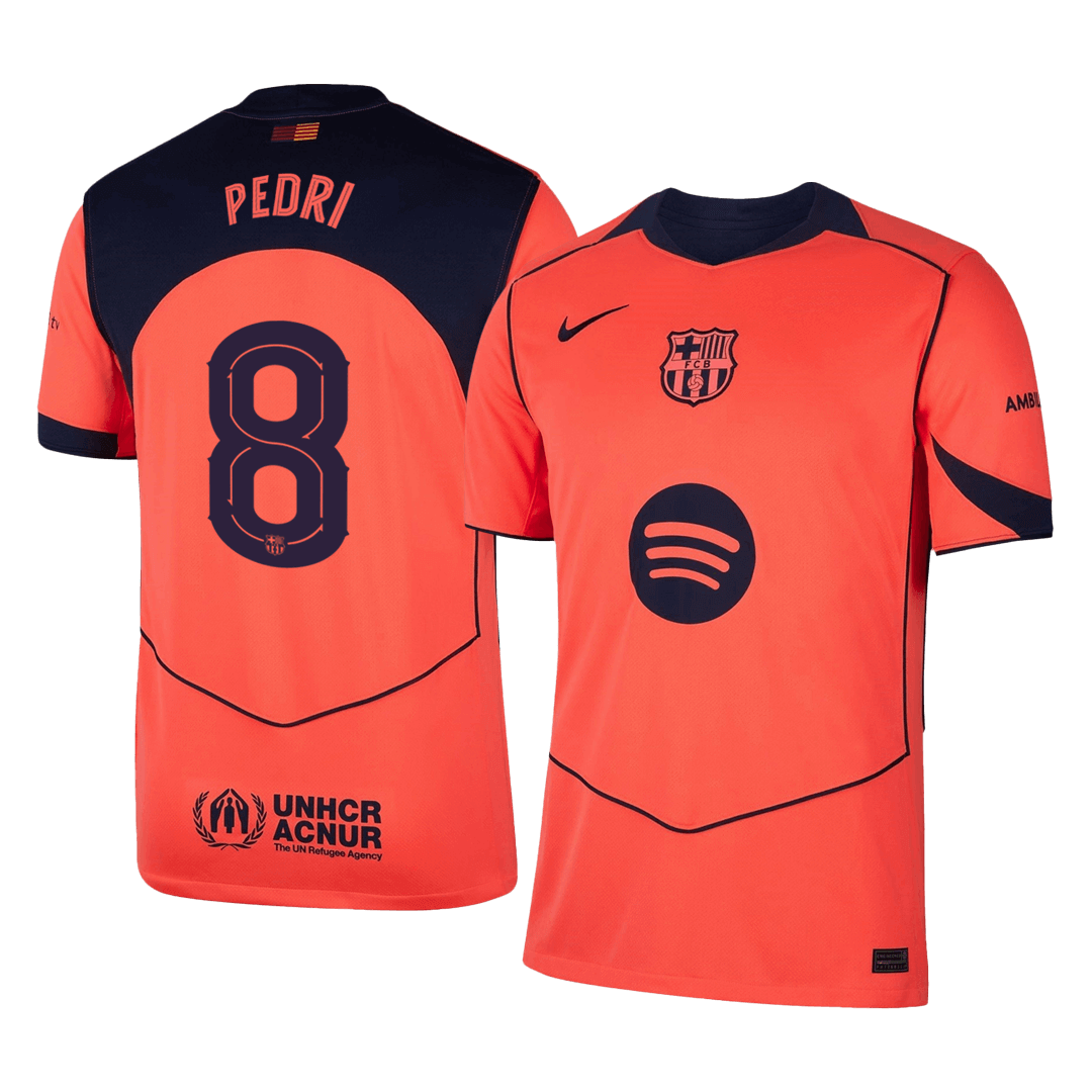PEDRI #8 Barcelona Fora Terceira Camisa 2025/26 UCL camisola de futebol