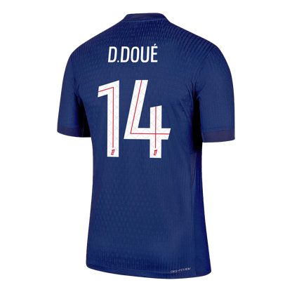 Jogador D.DOUÉ #14 PSG Casa Futebol Camisas 2025/26 Marinha