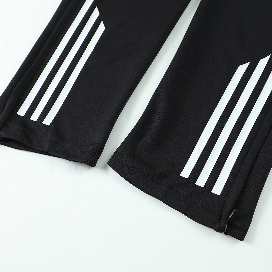 Real Madrid Infantil Zíper Moletom Conjunto (Top+Pants) 
 2025/26 Preto
