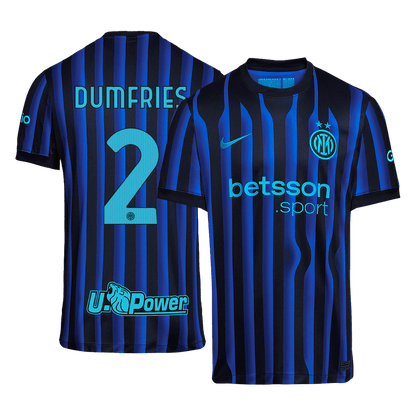 DUMFRIES #2 Inter Milan Casa Camisa 2025/26 camisola de futebol