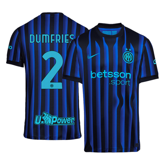 DUMFRIES #2 Inter Milan Casa Camisa 2025/26 camisola de futebol