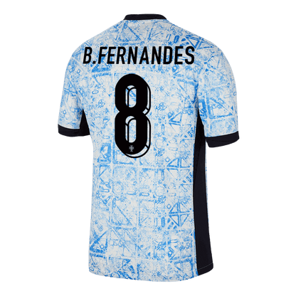 B.FERNANDES #8 Portugal Camisola de Futebol Fora Camisola Personalizada