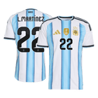 Versão do Jogador L.MARTÍNEZ #22 Argentina Casa Copa do Mundo Futebol Camisas 2026