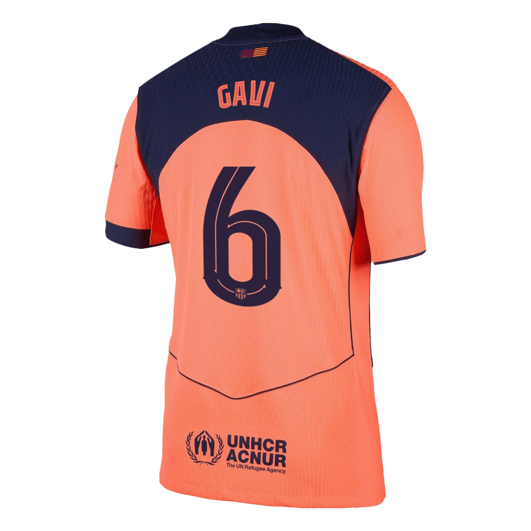 Jogadoras GAVI #6 Barcelona Fora Terceira UCL Futebol Camisas 2025/26