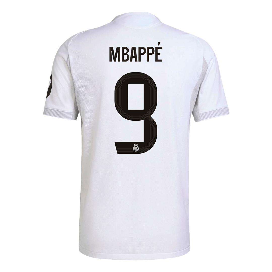 Jogador MBAPPÉ #9 Real Madrid Casa Futebol Camisas 2025/26 Branco