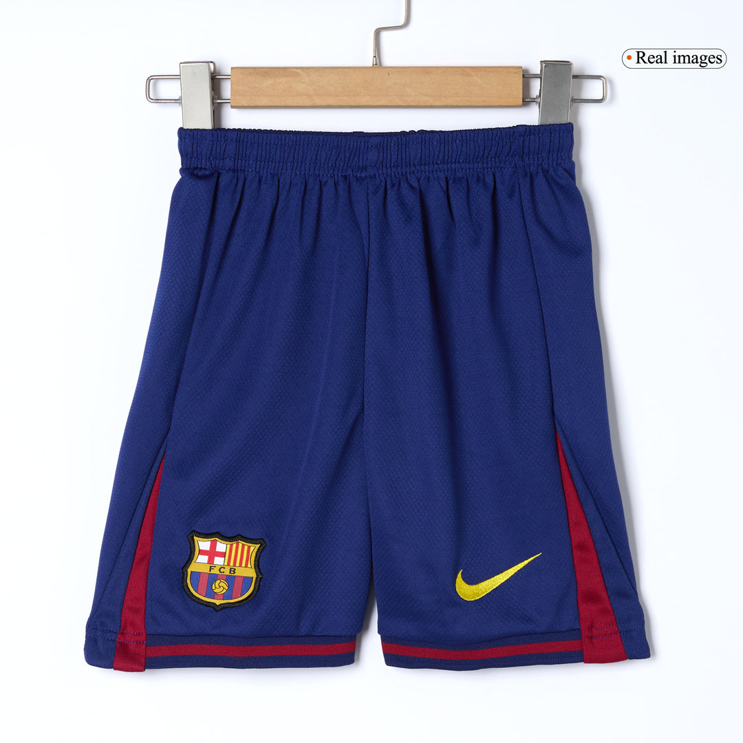 Barcelona Conjunto Infantil Casa 2025/26 Vermelho-Azul