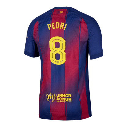 Jogador PEDRI #8 Barcelona Casa UCL Futebol Camisas 2025/26