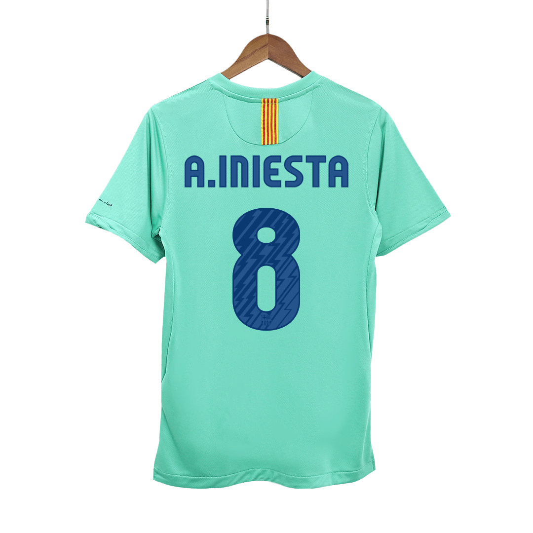 A.INIESTA #8 Barcelona Retro Jersey Away Camisola de futebol 2010/11 2025/26