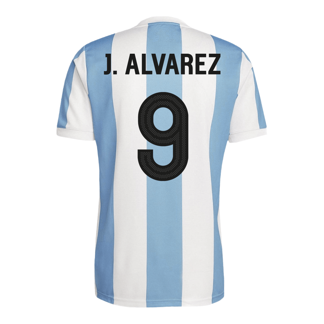 J.ALVAREZ #9 Argentina Camisola de futebol personalizada 50th aniversário