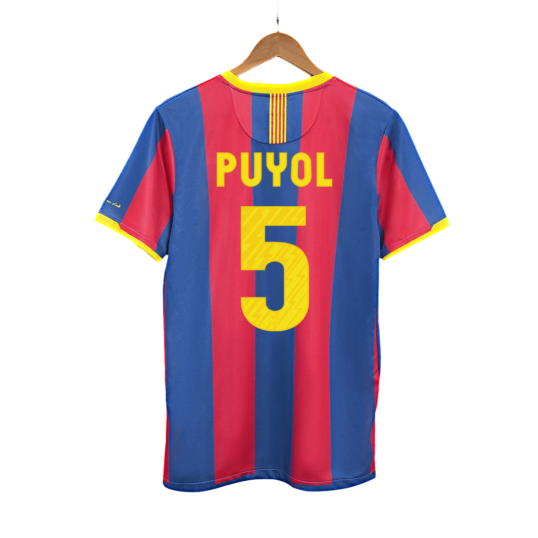 Camisola de futebol PUYOL #5 Barcelona Retro 2010/11 2025/26