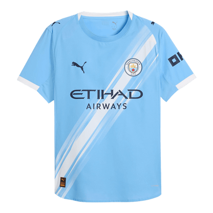 Jogador REIJNDERS #4 Manchester City Casa Futebol Camisas 2025/26 Azul