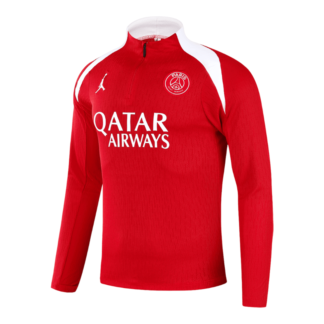 PSG Infantil Zíper Moletom Conjunto (Top+Pants) 2025/26 Vermelho