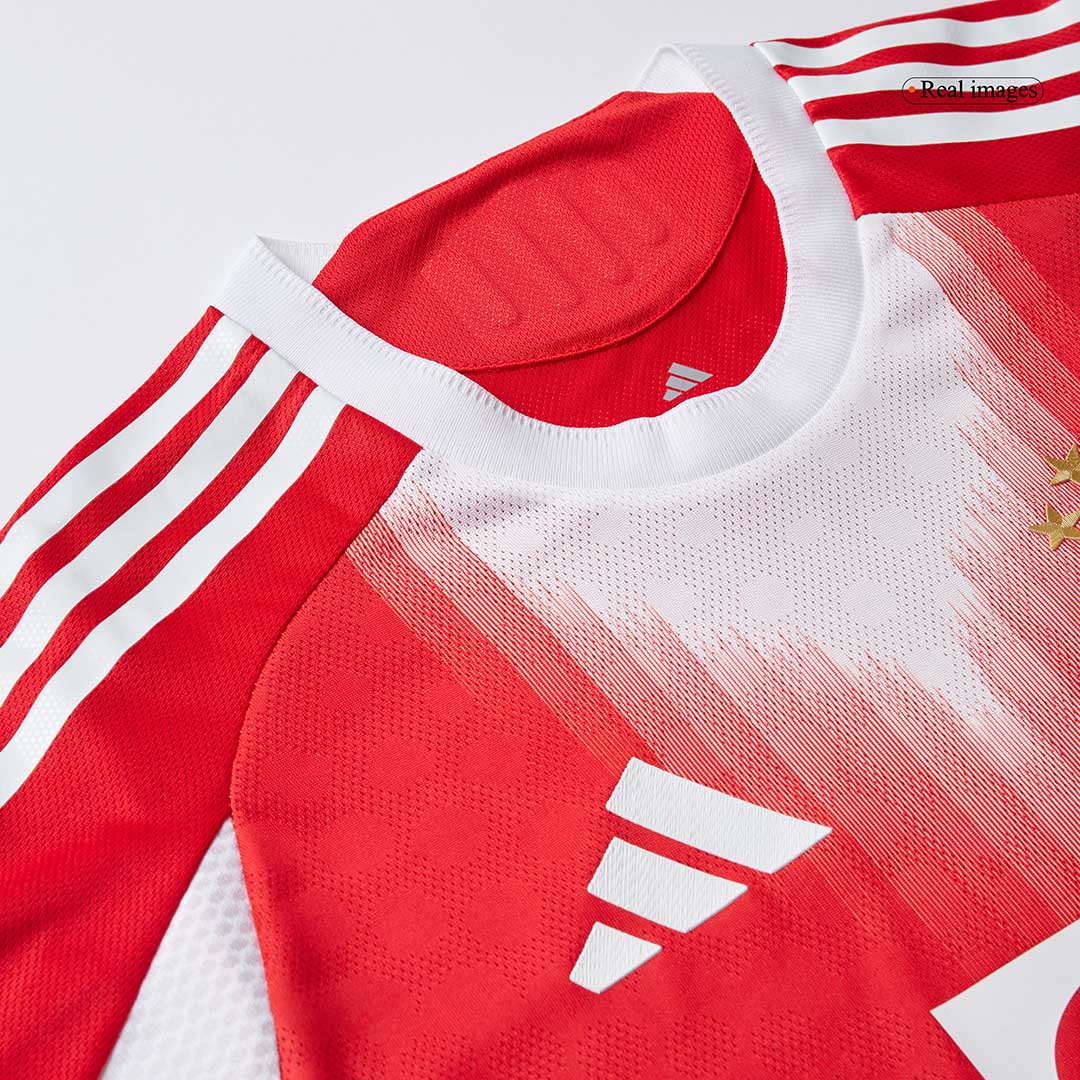 Jogador UPAMECANO #2 Bayern Munich Casa Futebol Camisas 2025/26 Vermelho