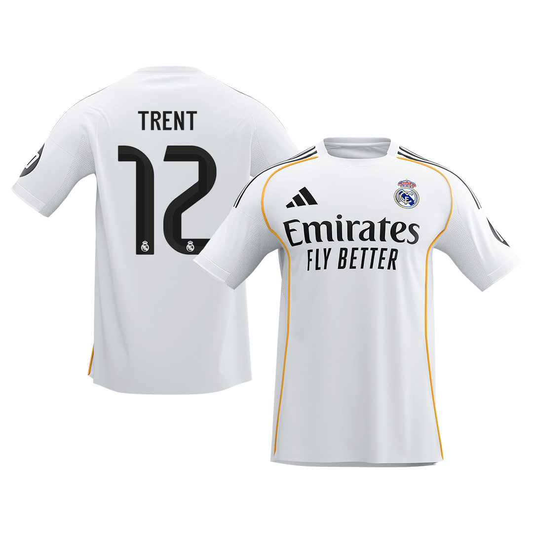 【Super Qualidade】TRENT #12 Real Madrid
 Casa Futebol Camisa 2025/26 Branco camisola de futebol