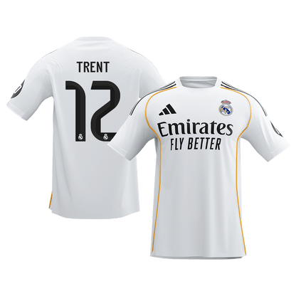 【Super Qualidade】TRENT #12 Real Madrid
 Casa Futebol Camisa 2025/26 Branco camisola de futebol