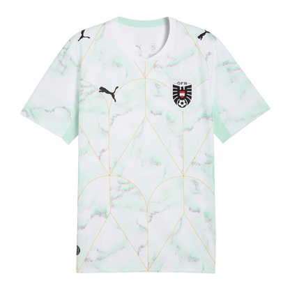 Austria Fora Camisa Copa do Mundo 2026 Branco - camisola de futebol para adeptos em