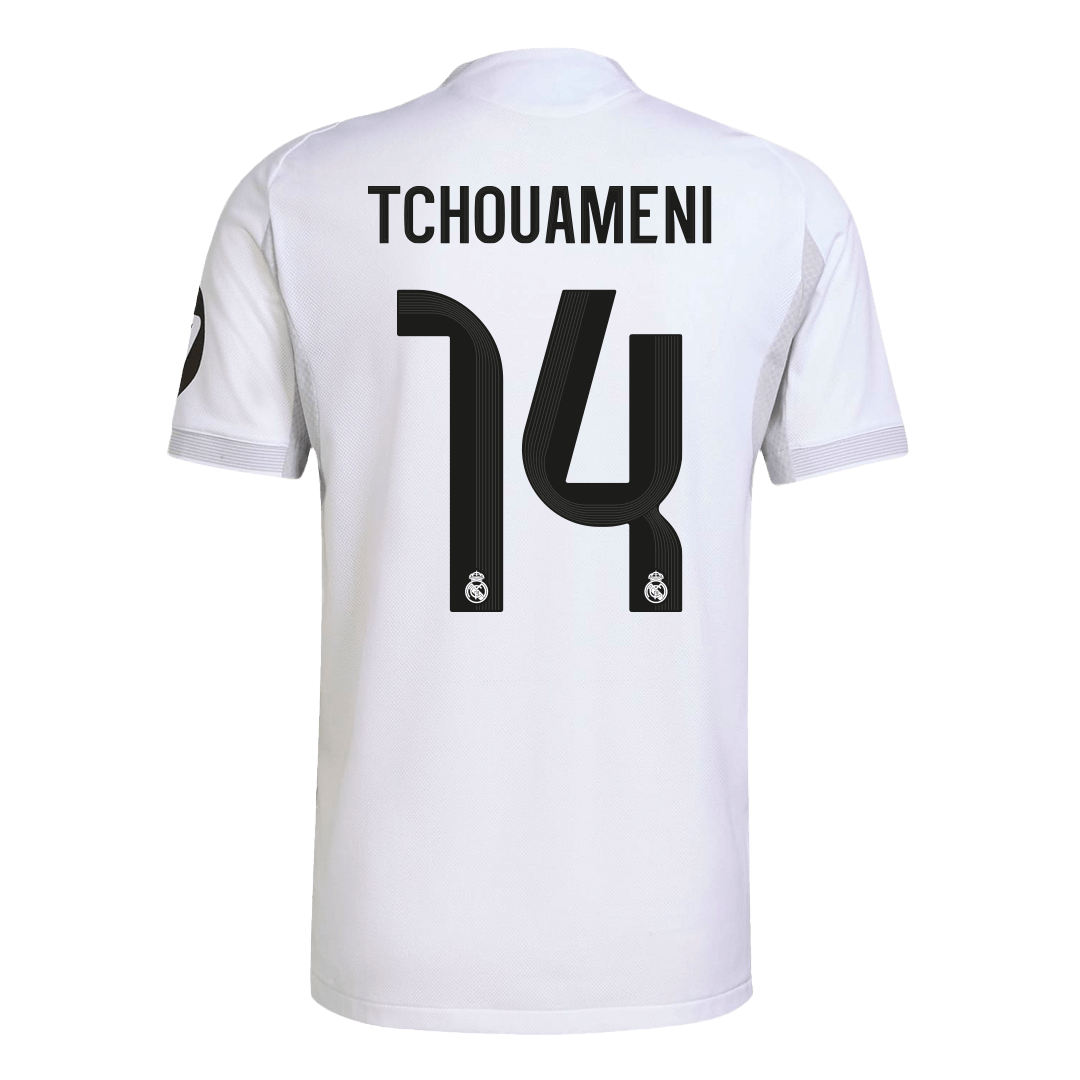 Jogador TCHOUAMENI #14 Real Madrid Casa Futebol Camisas 2025/26 Branco