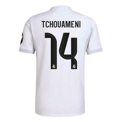 Jogador TCHOUAMENI #14 Real Madrid Casa Futebol Camisas 2025/26 Branco
