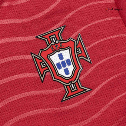 B. FERNANDES #8 Portugal Infantil Casa Copa do Mundo Conjunto(Camisa+Calção) 2026 Vermelho