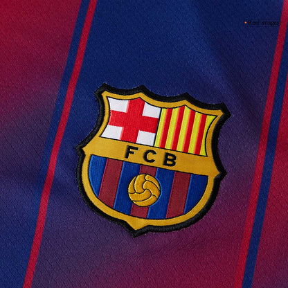 PEDRI #8 Barcelona Casa Camisa 2025/26- Vermelho&Azul