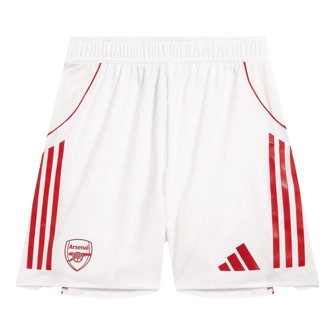 Jogador Arsenal Casa Calções 2025/26 Branco