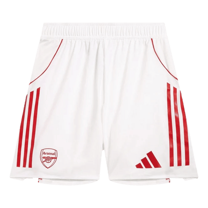Jogador Arsenal Casa Calções 2025/26 Branco