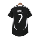 Camisola Retro Real Madrid RAUL #7 Fora de Casa Camisola de Futebol 2006/07