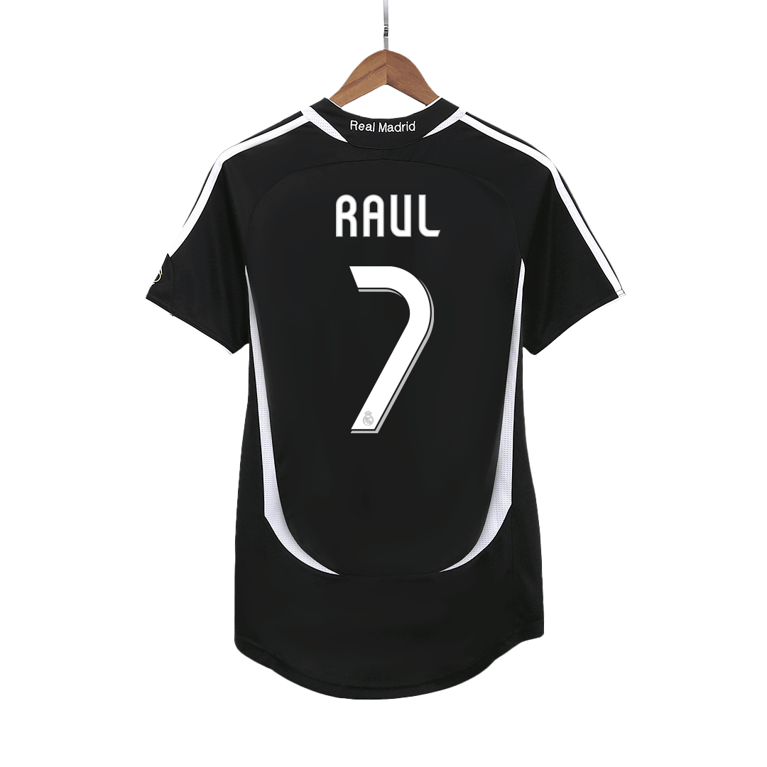 Camisola Retro Real Madrid RAUL #7 Fora de Casa Camisola de Futebol 2006/07 2025/26