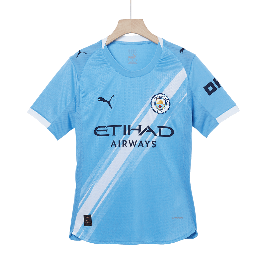 Jogador REIJNDERS #4 Manchester City Casa Futebol Camisas 2025/26 Azul