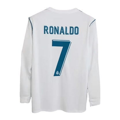 Camisola Retro Real Madrid RONALDO #7 Home Soccer Shirt 2017/18 2025/26