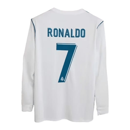 Camisola Retro Real Madrid RONALDO #7 Home Soccer Shirt 2017/18 2025/26